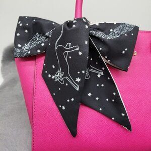 Taurus Zodiac Sign Silk Twilly Scarf